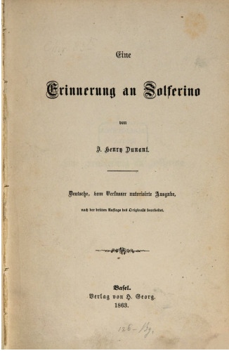 Eine Erinnerung an Solferino