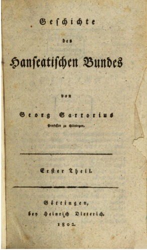 Geschichte des Hanseatischen Bundes