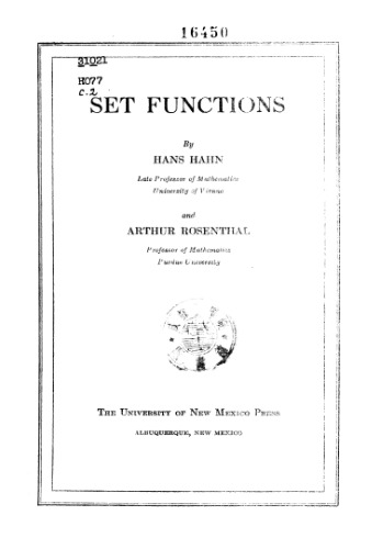 Set functions