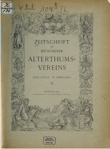 Zeitschrift des Münchener Alterthumsvereins