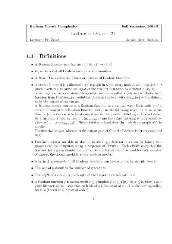 Boolean Circuit Complexity