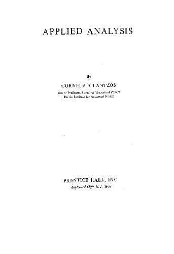 Applied analysis