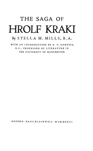 The Saga of Hrolf Kraki
