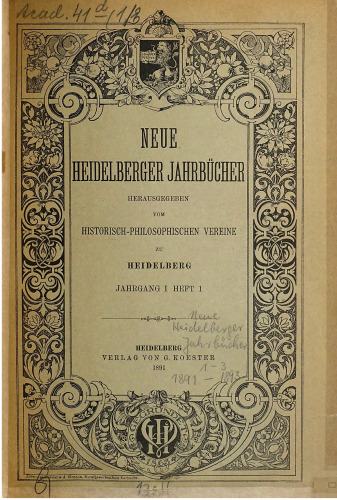 Neue Heidelberger Jahrbücher