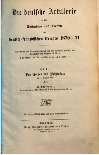 Das Treffen von Weißenburg am 4. August 1870
