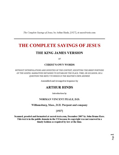 Words of Jesus