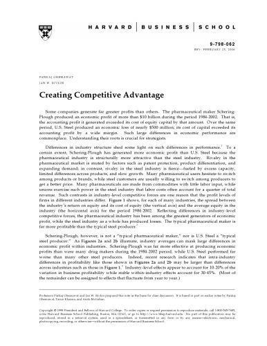 Creating Competitive Advantage