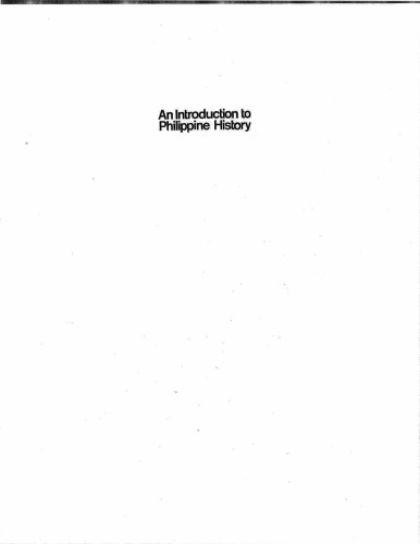 An Introduction to Philippine History