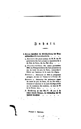 Acten [Akten] des Wiener Congresses [Kongresses] in den Jahren1814 und 1815