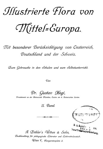 Illustrierte Flora von Mitteleuropa. 2, Monocotyledones 2