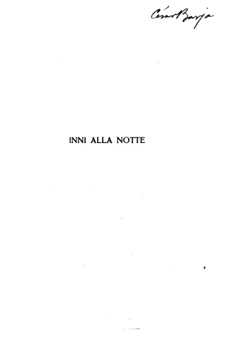 Inni alla notte e Canti spirituali