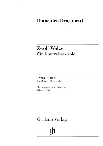 Twelve Waltzes for Double Bass Solo