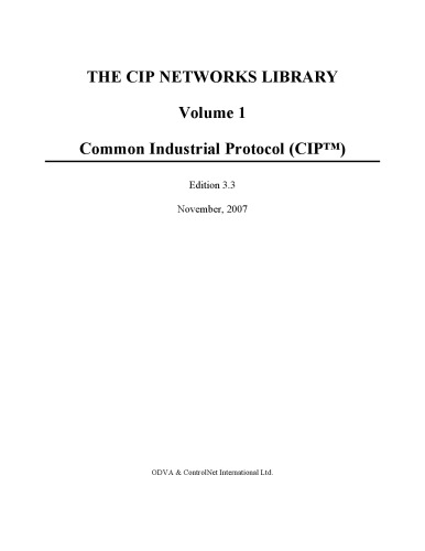 Common Industrial Protocol (CIP)