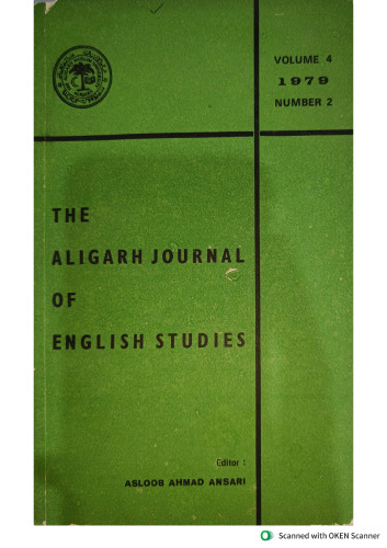 The Aligarh Journal of English Studies