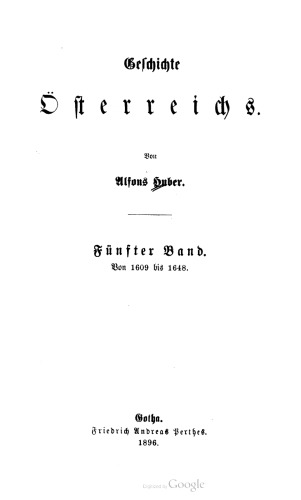 Geschichte Österreichs / Von 1609 bis 1648