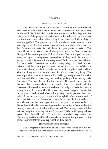 The Complete Works of Mahatma Gandhi Volume 25