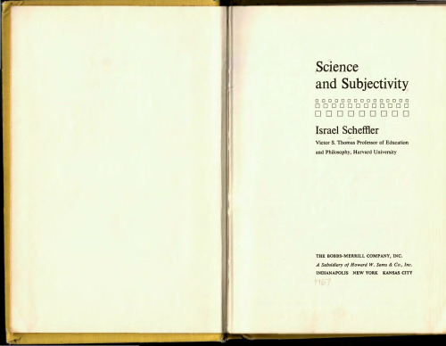 Science and Subjectivity