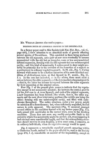 Further notes on abnormal growth in the Desmidiaceae