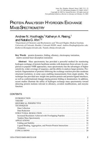 Annual Review of Biophysics and Biomolecular Structure