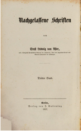 Gedanken über eine systematische Militär-Geographie