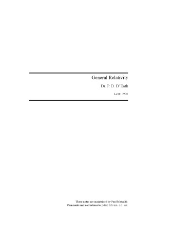 General Relativity