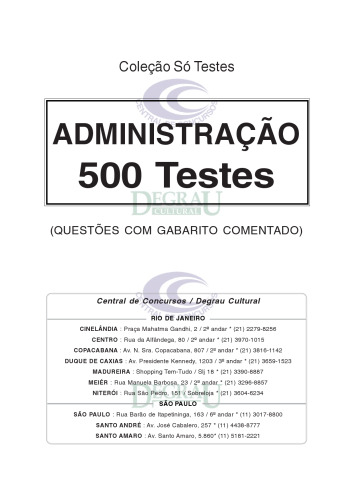 500 testes de administração