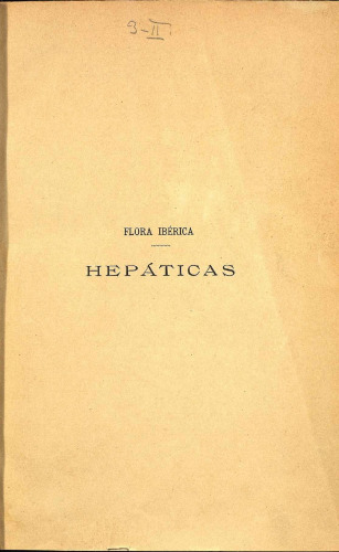 Flora Ibérica-Hepáticas