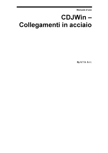 Manuale d’uso CDJWin – Collegamenti in acciaio