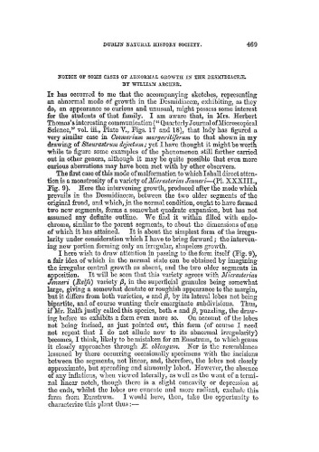 Notice of some cases of abnormal growth in the Desmidiaceae