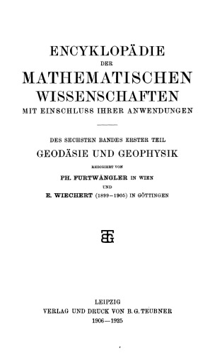 Geodäsie und Geophysik