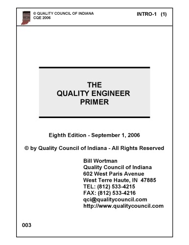 CQE Primer