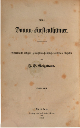 Die Donau-Fürstentümer