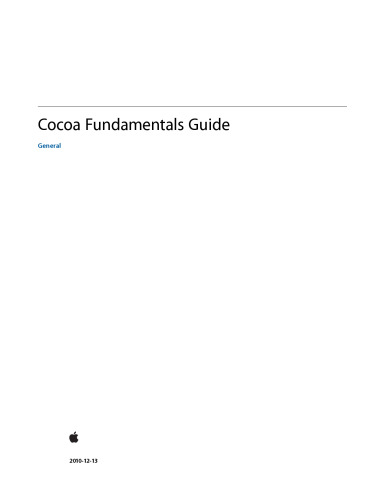 Cocoa Fundamentals Guide