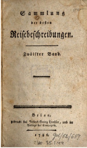 Sammlung der besten Reisebeschreibungen