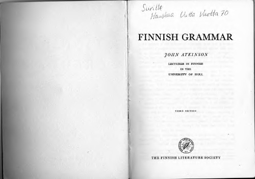 Finnish Grammar