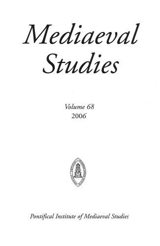 Mediaeval Studies