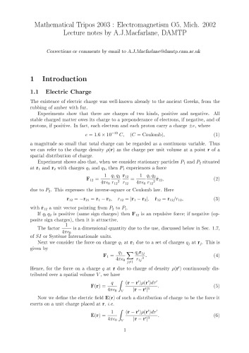 Electromagnetism