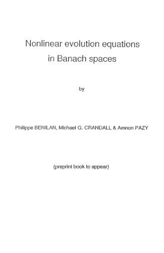 Nonlinear evolution equations in Banach spaces [preprint]