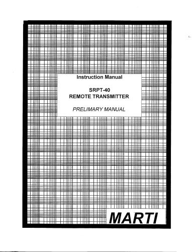 MARTI SRPT-40 Transmitter (broadcast radio)