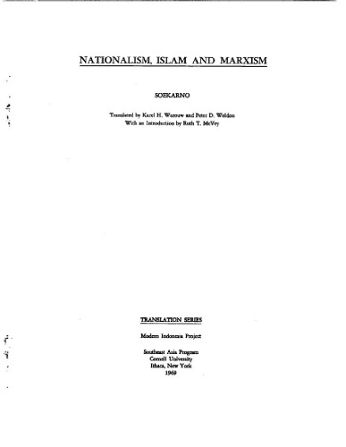 Nationalism, Islam and Marxism