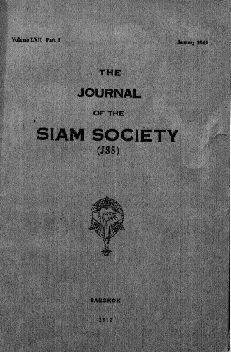 Journal of the Siam Society; 57
