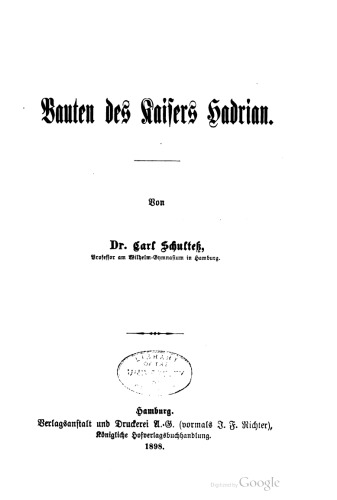 Bauten des Kaisers Hadrian