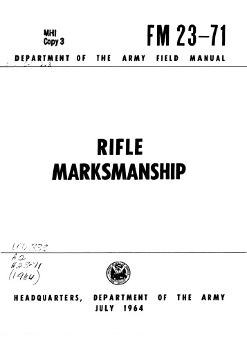 FM 23-71 - Rifle Marksmanship