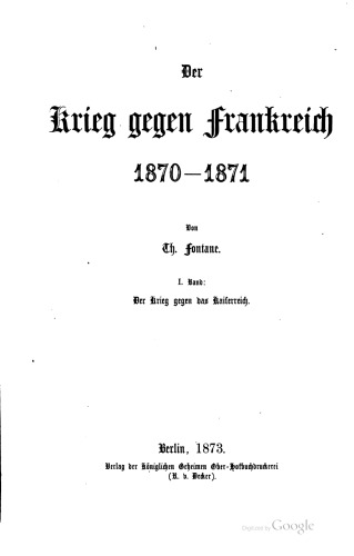 Der Krieg gegen das Kaiserreich