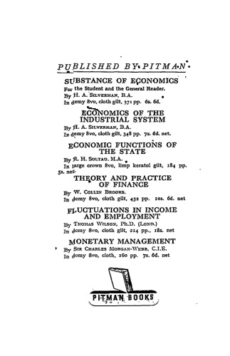 Economics: A General Textbook for Students