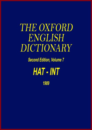 Oxford English Dictionary