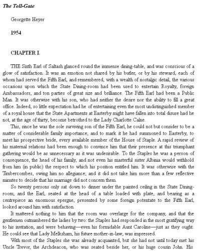 The Toll-Gate