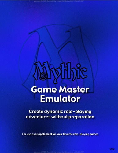Mythic: Game Master Emulator