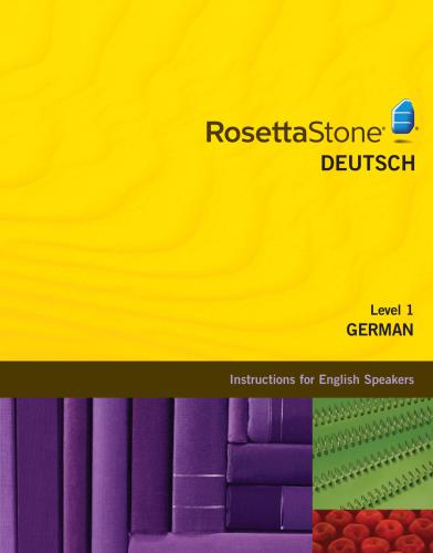 German Level 1. Workbook Instructions for English Speakers