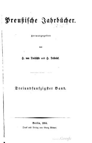 Preußische Jahrbücher